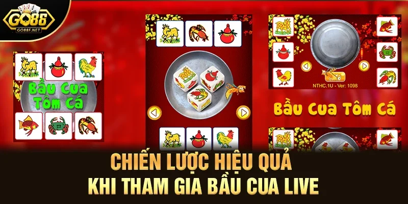 Chiến lược hiệu quả khi tham gia bầu cua live
