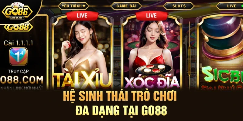Hệ Sinh Thái Trò Chơi Đa Dạng Tại Go88